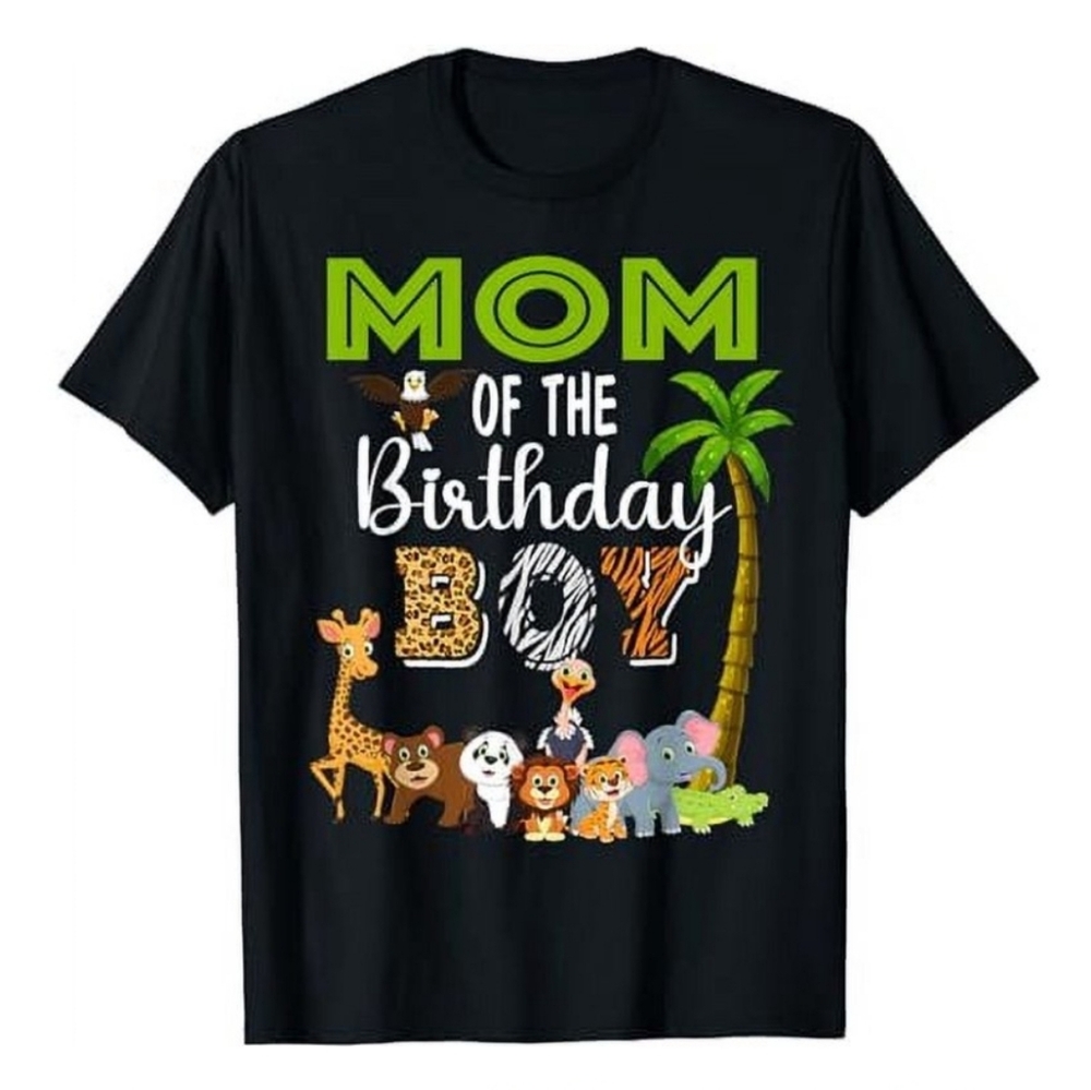 Black 'Mom of the Birthday Boy' Kids T-Shirt